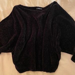 Oversized black chenille Zara sweater